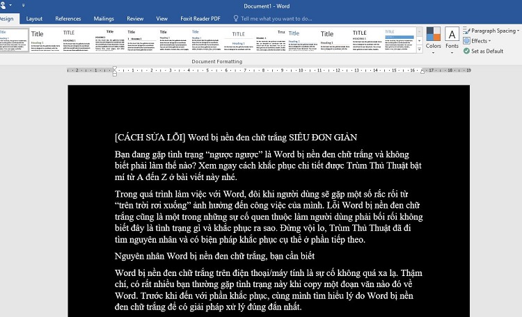 [HOW to FIX ERRORS] Word Has a Black Background with White Text SUPER SIMPLE